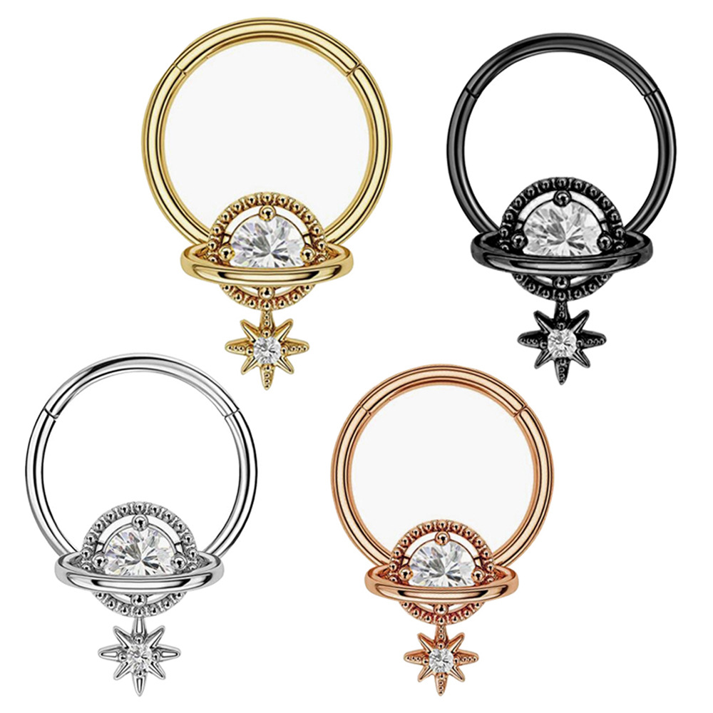 Helix Cartilage Ring - Septum Rings Planet Jewelry Surgical Steel