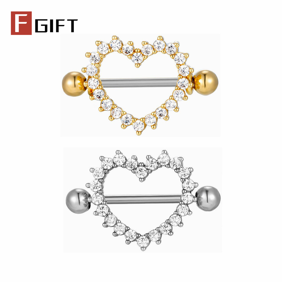 1 Pair Titanium Nipple Piercin - Body Jewelry Nipple Rings review and price