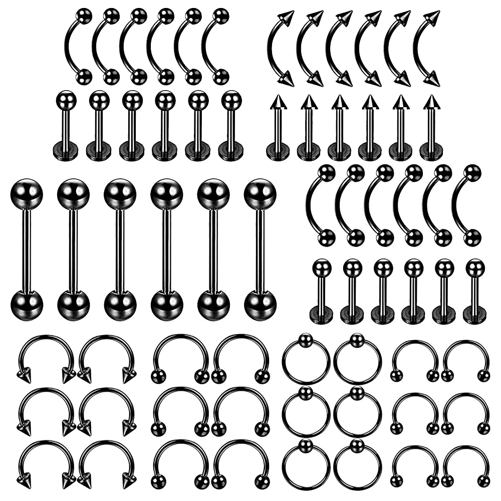 6 PCS Professional Piercing Ki - Body Jewelry Nipple Rings review and price