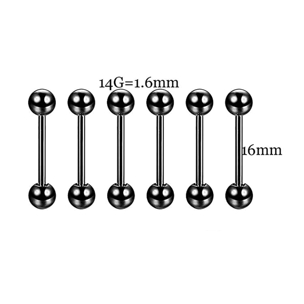 6 PCS Professional Piercing Ki - Body Jewelry Nipple Rings review and price