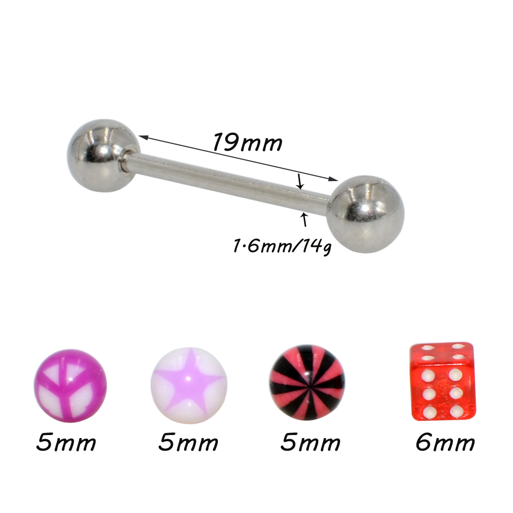 1Set(5 pcs) Surgical Steel Bar - Body Jewelry Nipple Rings review and price
