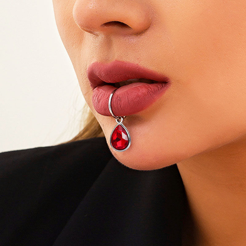 1Pc Fake Piercing Lip Clip Per - Body Jewelry Septum review and price