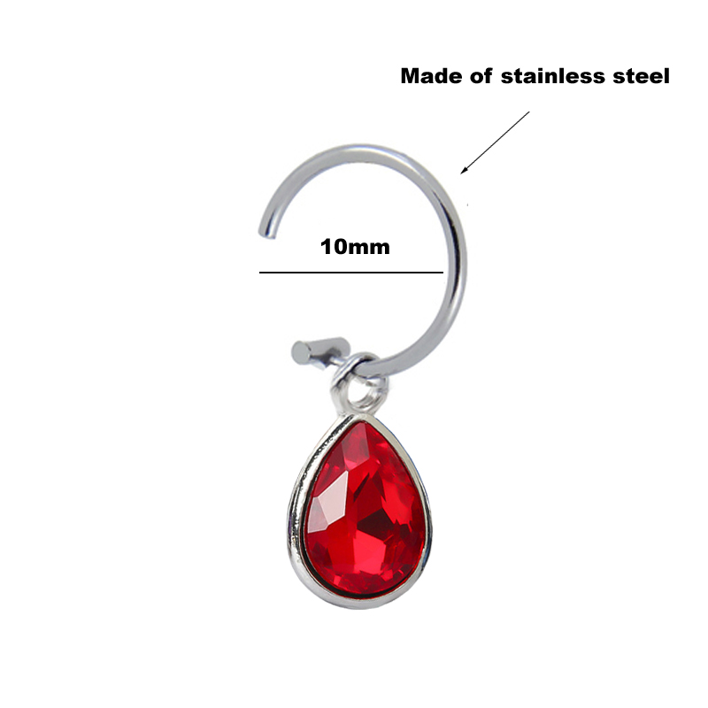 1Pc Fake Piercing Lip Clip Per - Body Jewelry Septum review and price