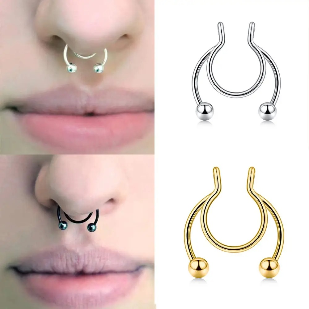 2pcs Stainless Steel Fake Sept - Body Jewelry Septum review and price