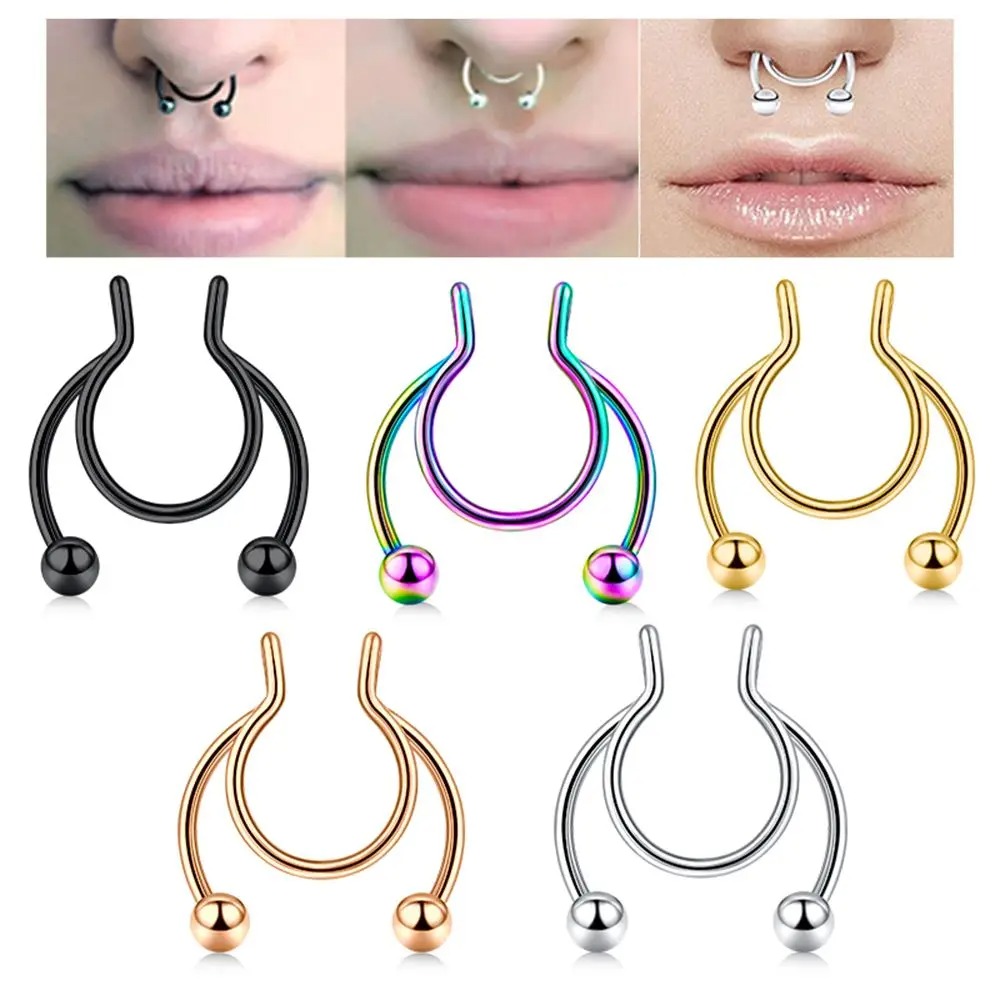2pcs Stainless Steel Fake Sept - Body Jewelry Septum review and price