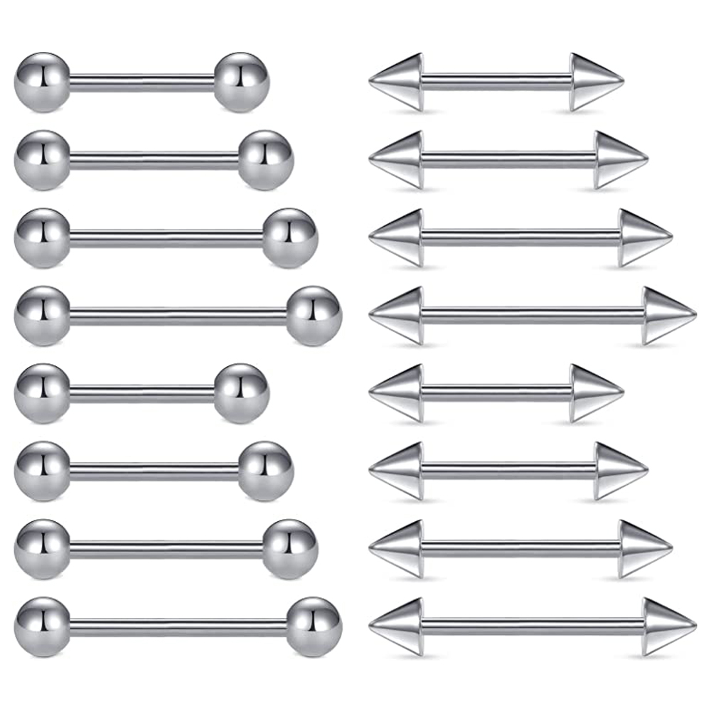 16pcs 14G Stainless Steel Nipp - Body Jewelry Nipple Rings review and price