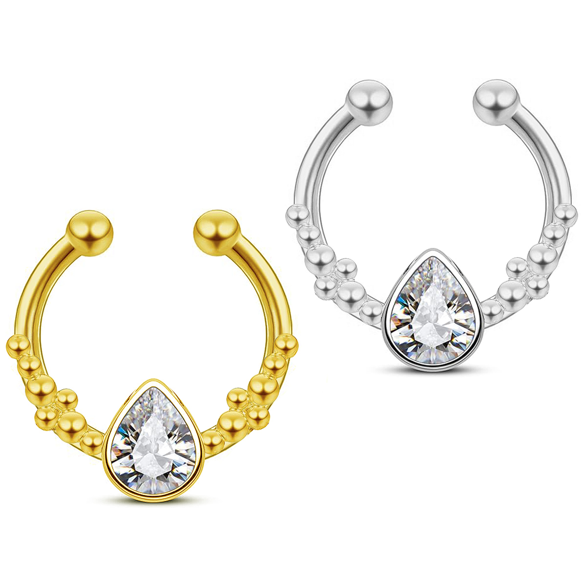 316L Stainless Steel Septum Cl - Helix Cartilage Ring review and price