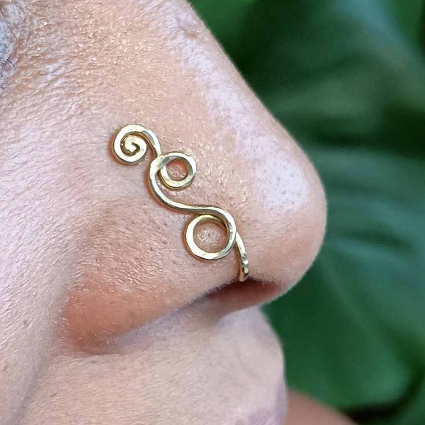 Faux Piercing Ring 14K Gold Fi - Body Jewelry Septum review and price