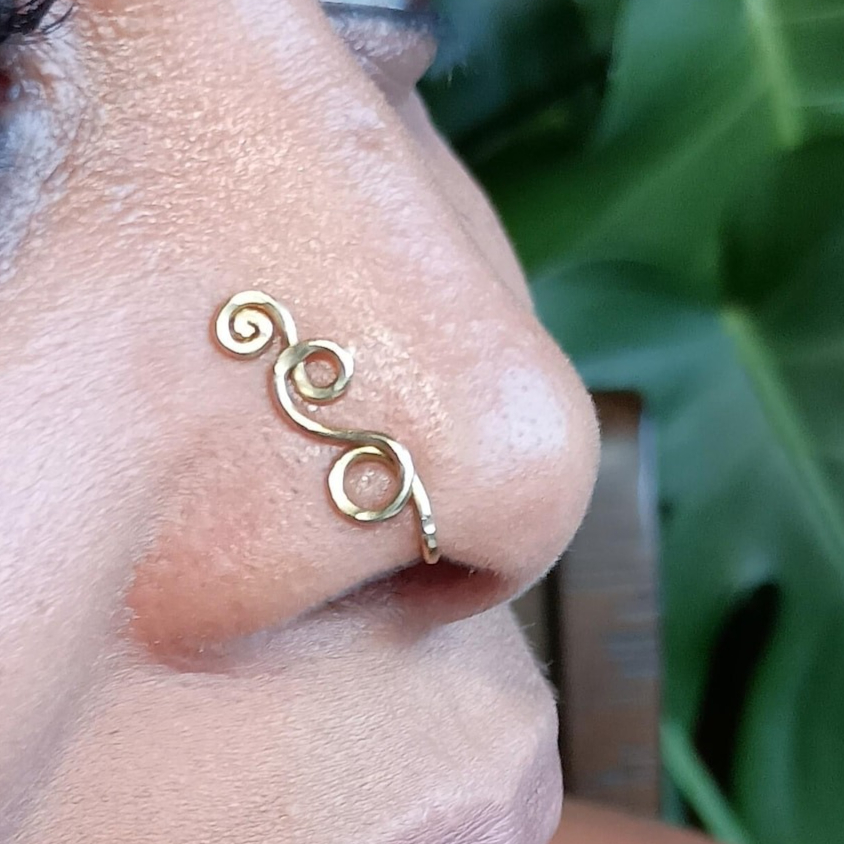 Faux Piercing Ring 14K Gold Fi - Body Jewelry Septum review and price