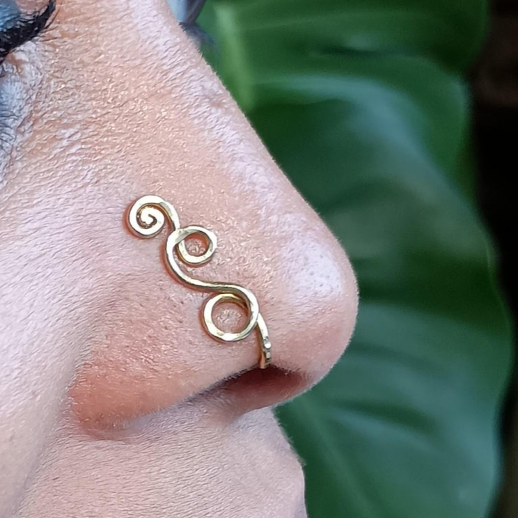 Faux Piercing Ring 14K Gold Fi - Body Jewelry Septum review and price
