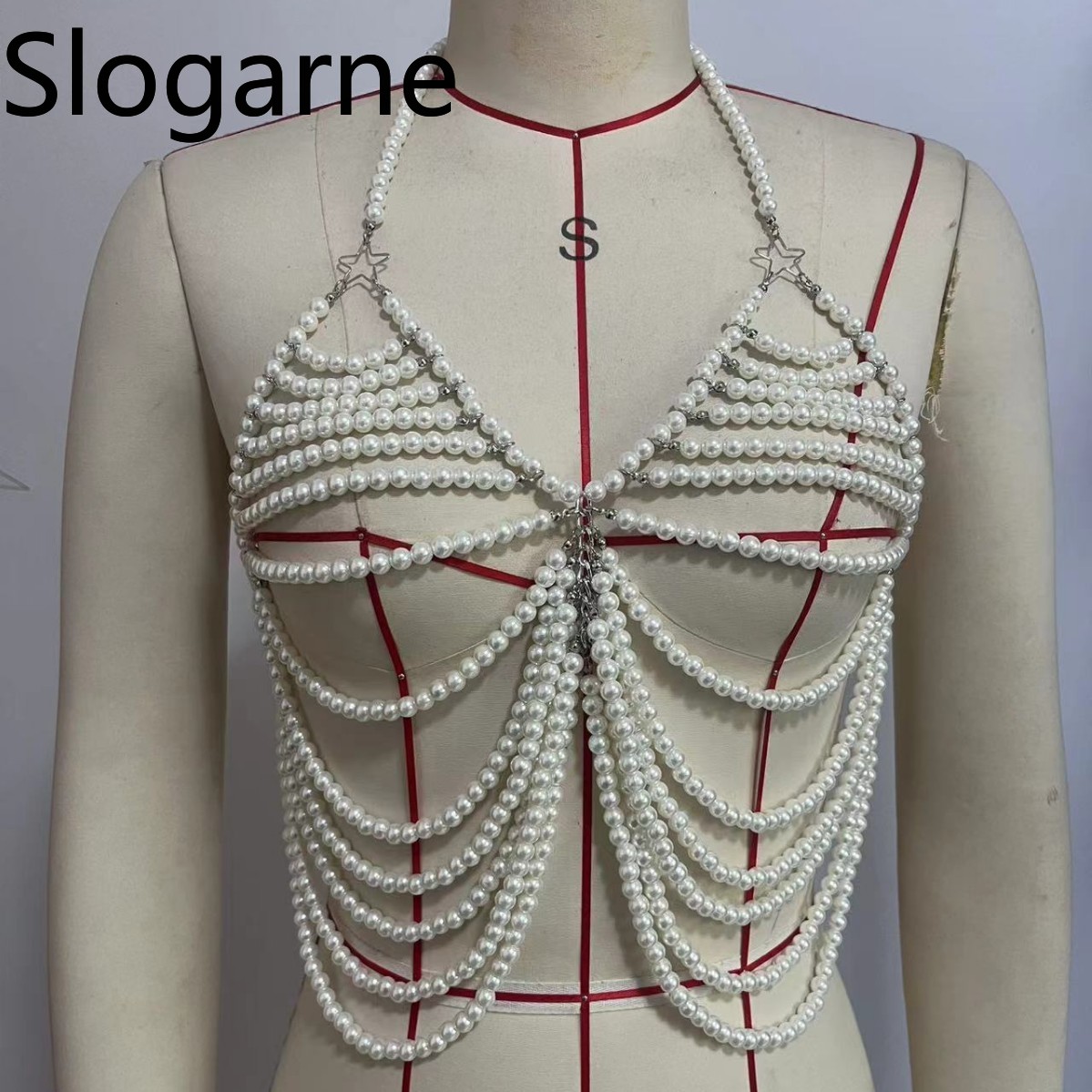 Women Sexy Pearl Body Chain Je - Body Jewelry Europe review and price