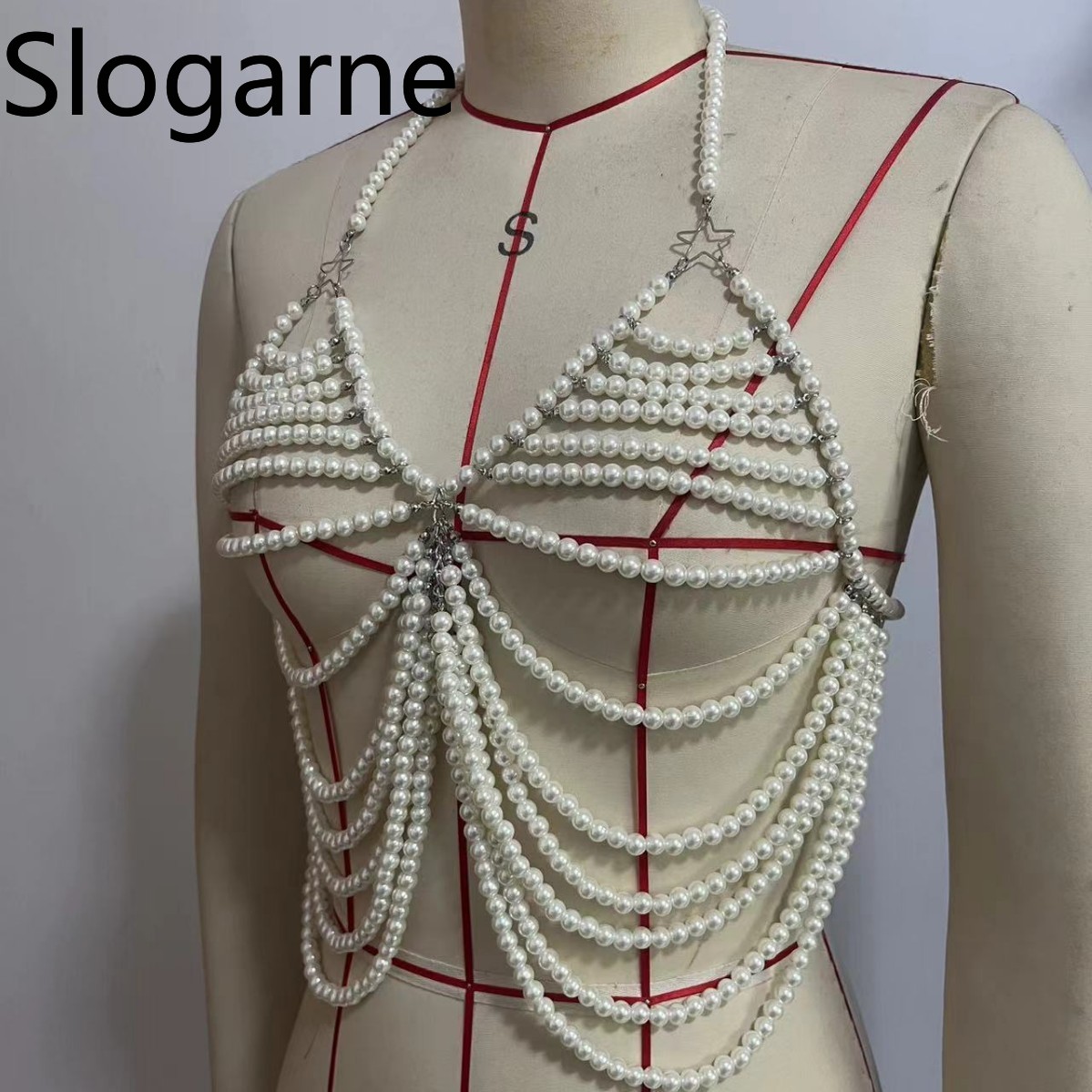 Women Sexy Pearl Body Chain Je - Body Jewelry Europe review and price