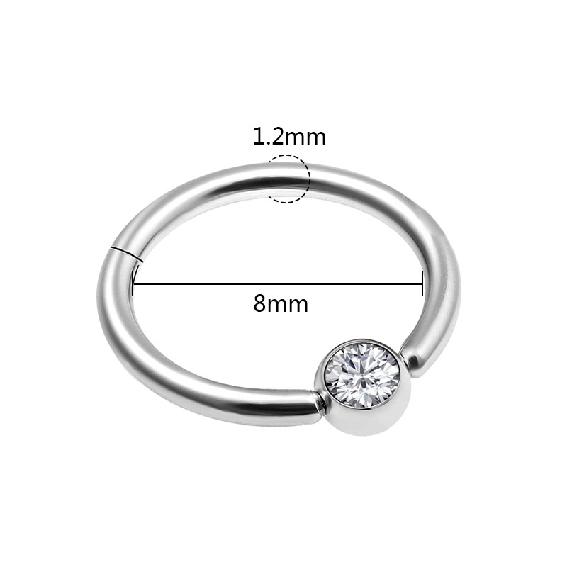 1PC Punk Styles Nose Ring Clic - Body Jewelry Ear Piercing review and price