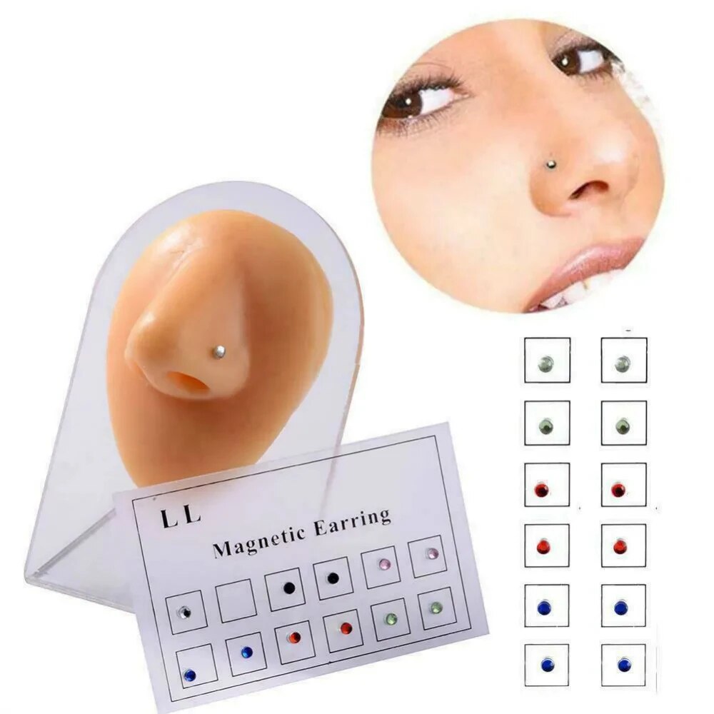 12PCS/Card Fake Cheater Non Pi - Body Jewelry Ear Piercing review and price