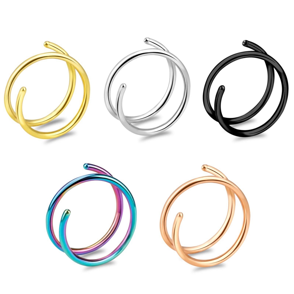 1PC Stainless Steel 316 Double - Body Jewelry Septum review and price