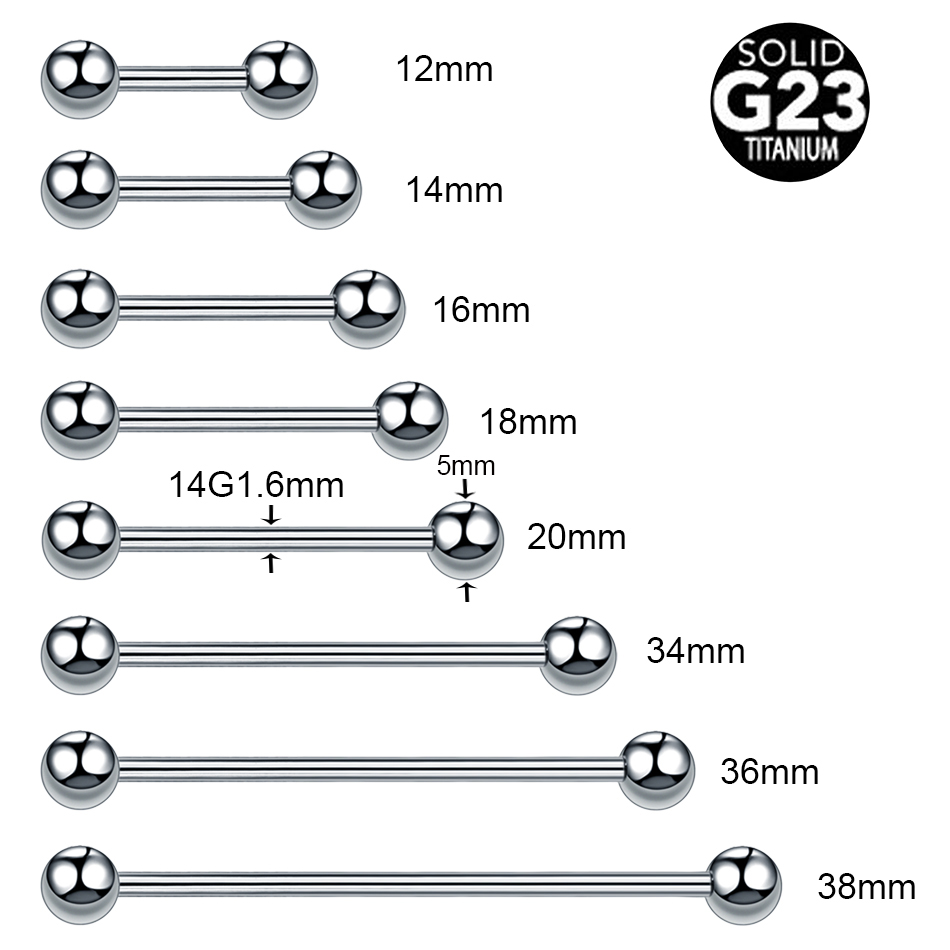 1/5PCS Titanium External Threa - Body Jewelry Nipple Rings review and price