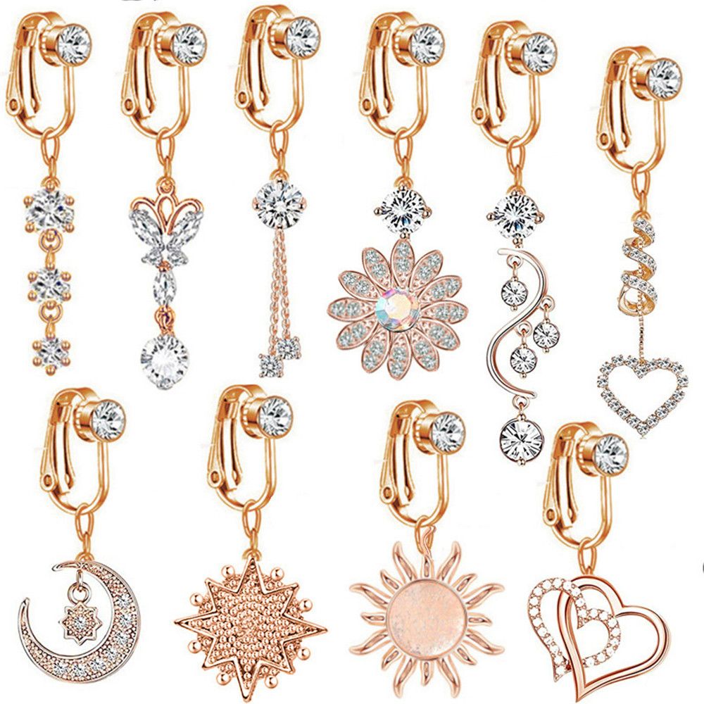 Clip On Umbilical Cartilage Cl - Body Jewelry Earrings review and price