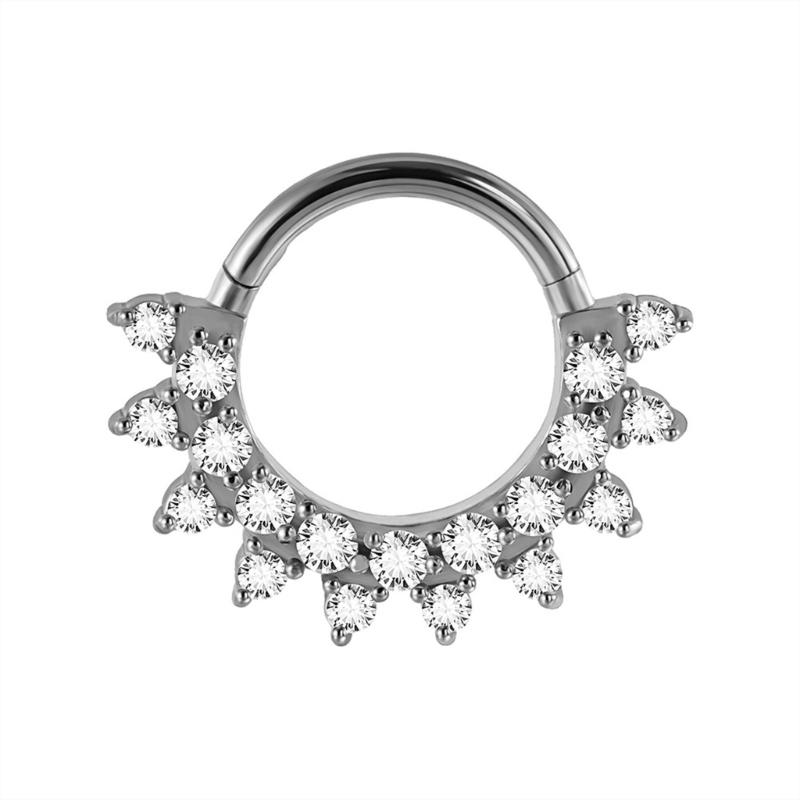 31BB Stylish Crystal Septum Ri - Body Jewelry Ear Piercing review and price