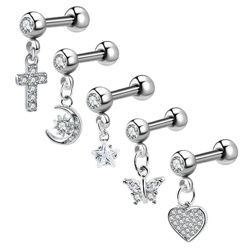 (.) Zircon Earrings Helix Ear  - Helix Cartilage Ring review and price