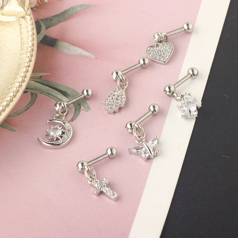 (.) Zircon Earrings Helix Ear  - Helix Cartilage Ring review and price