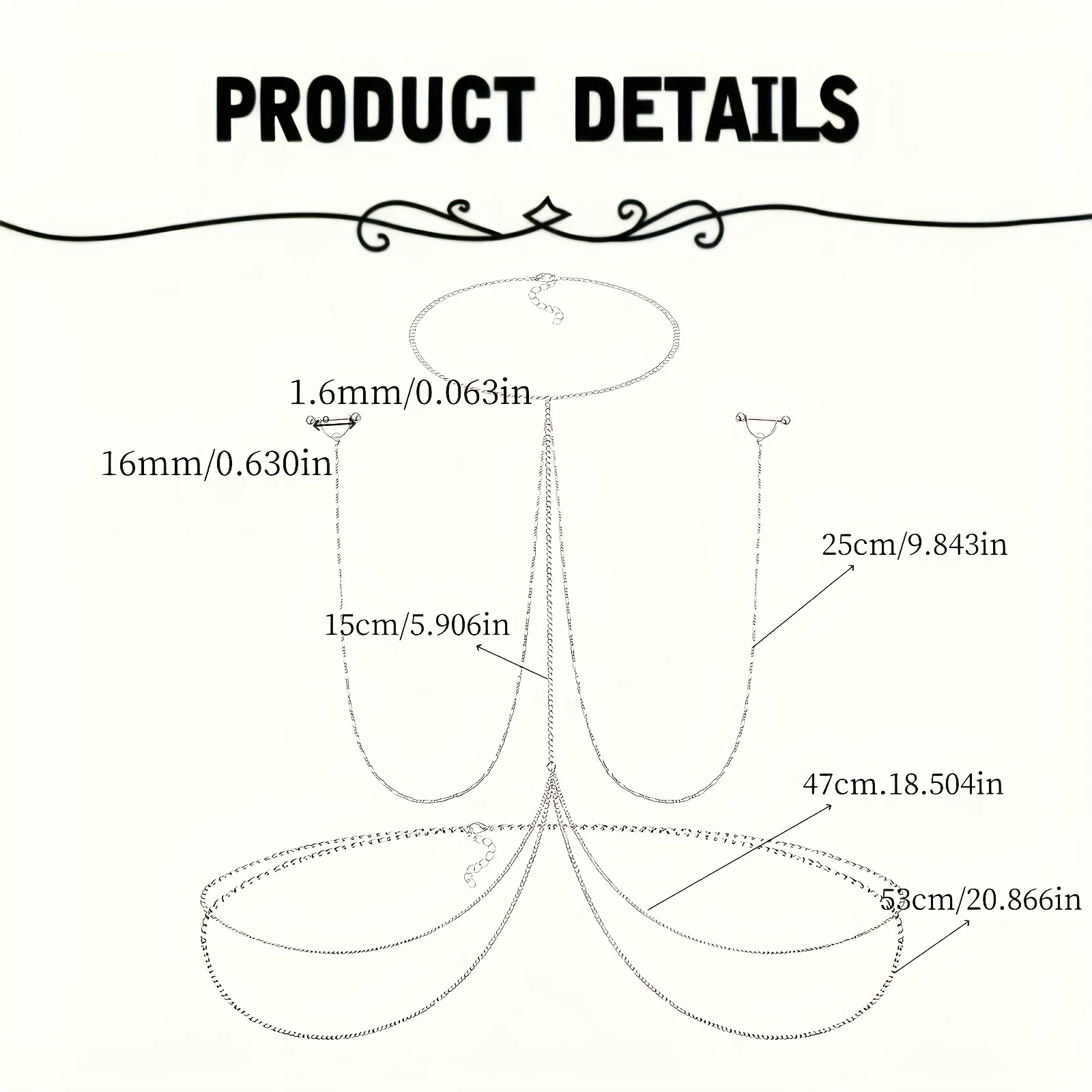 1pc  Elegant & Sexy Body Chain - Body Jewelry Nipple Rings review and price
