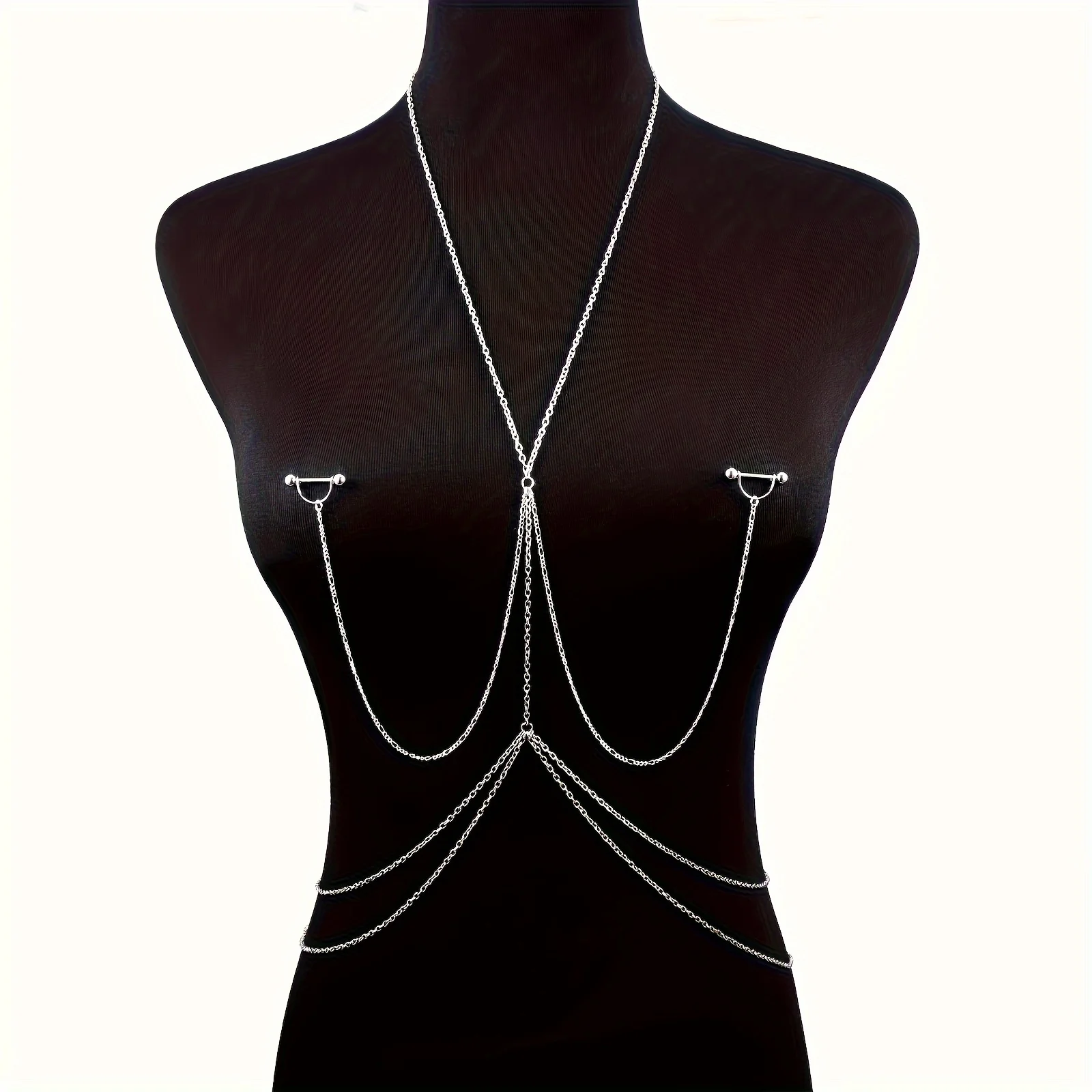 1pc  Elegant & Sexy Body Chain - Body Jewelry Nipple Rings review and price