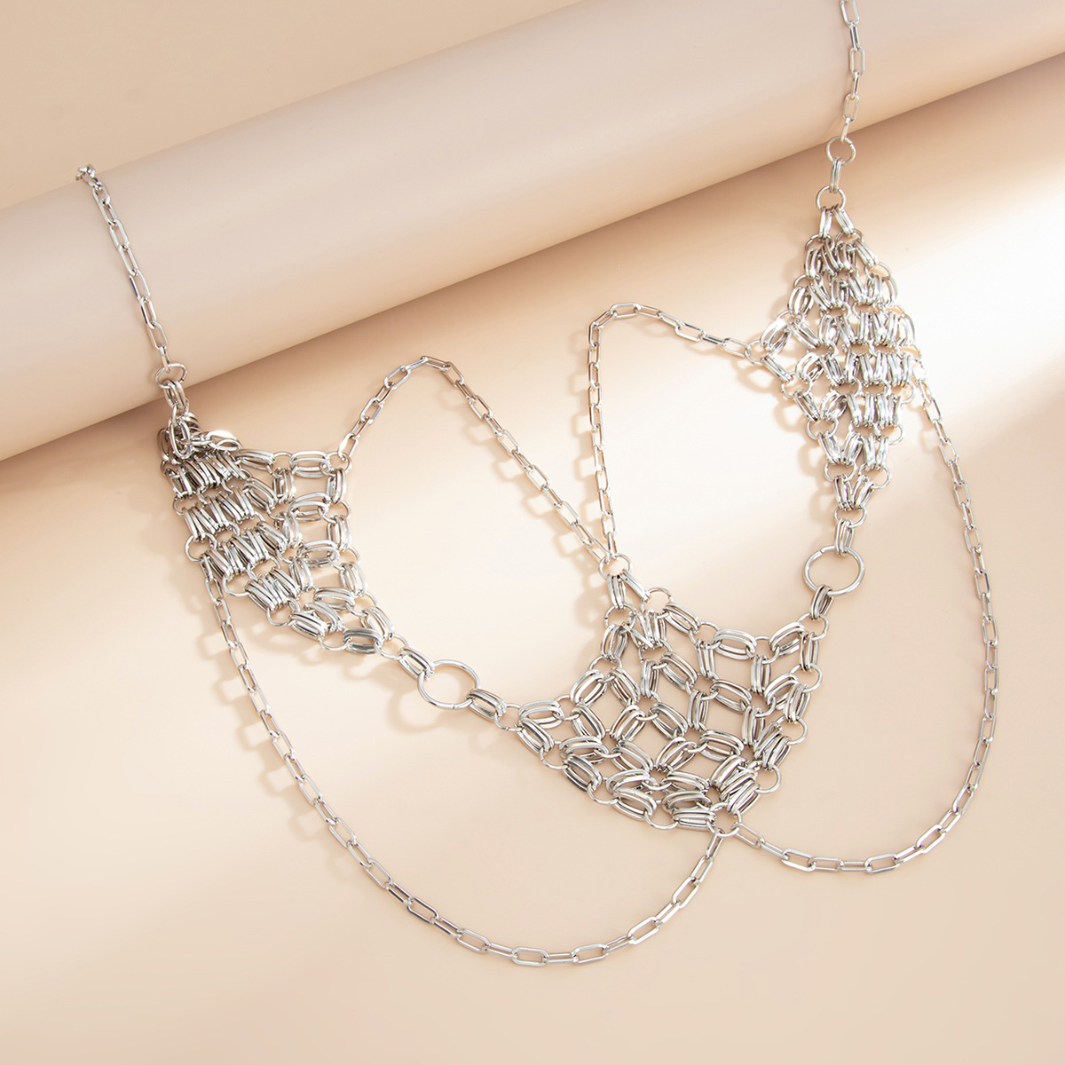 Body Chain Metal Mesh Fringe E - Body Jewelry Unique review and price
