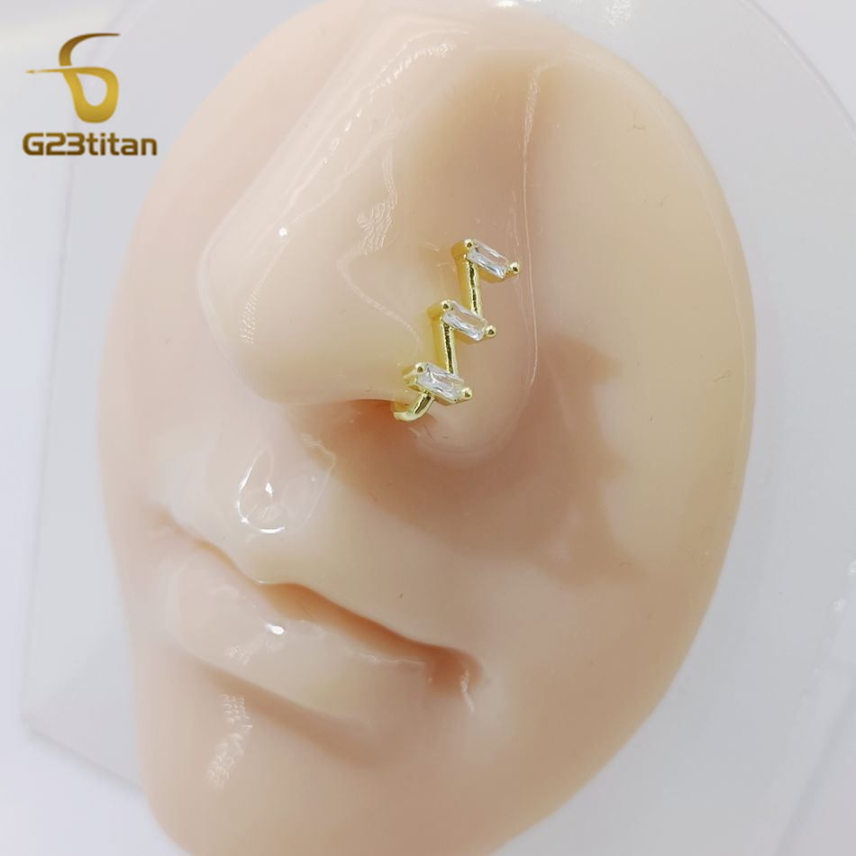 1pc Fake Nose Piercing Ring Wo - Body Jewelry Ear Piercing review and price