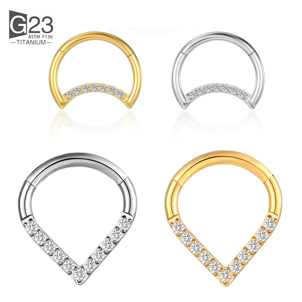 F136 Titanium Hinged Tear Drop - Helix Cartilage Ring review and price