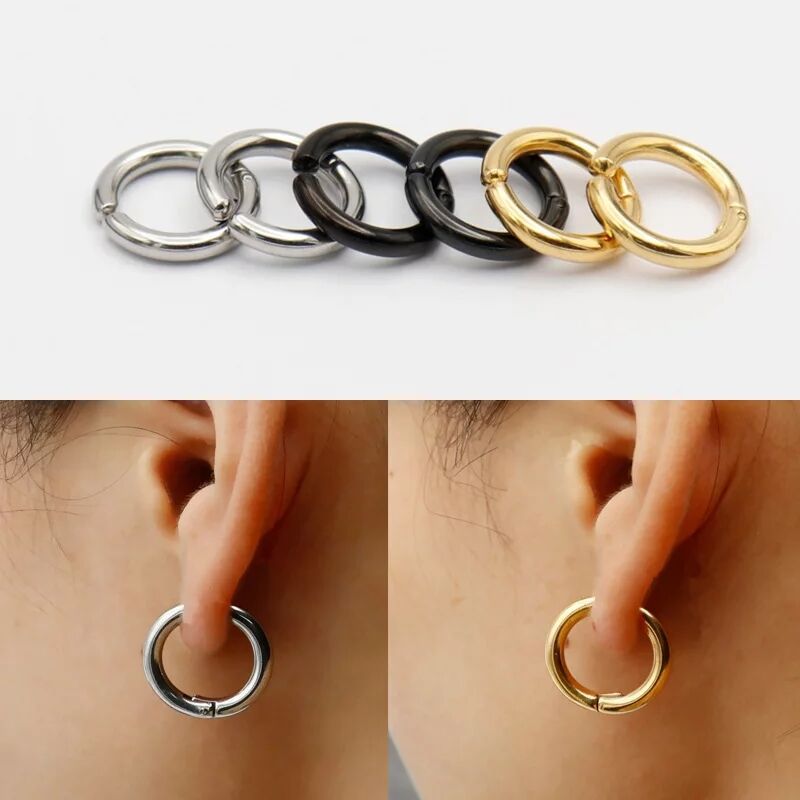 2/6Pcs Fake Huggie Hoop Earrin - Body Jewelry Earrings review and price