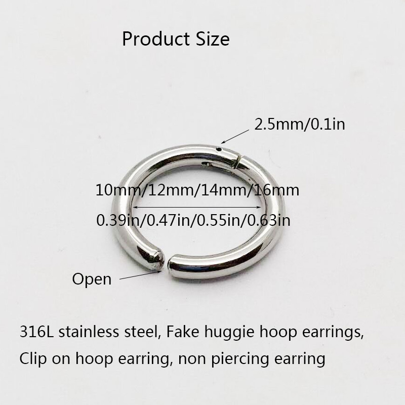 2/6Pcs Fake Huggie Hoop Earrin - Body Jewelry Earrings review and price
