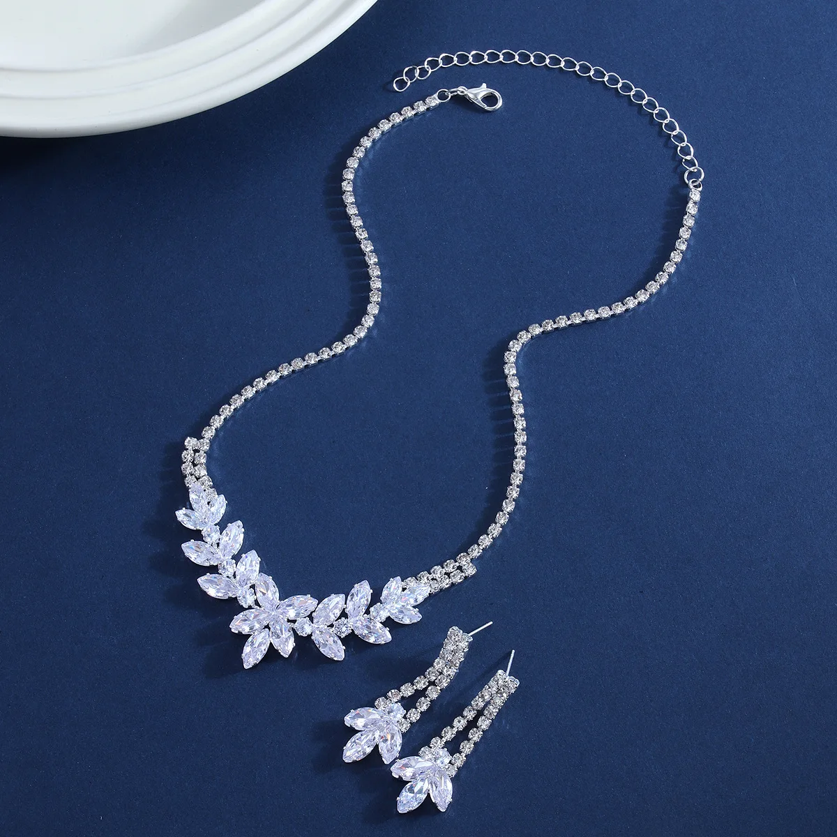 Exquisite Rhinestone Choker Ea - Body Jewelry Earrings review and price
