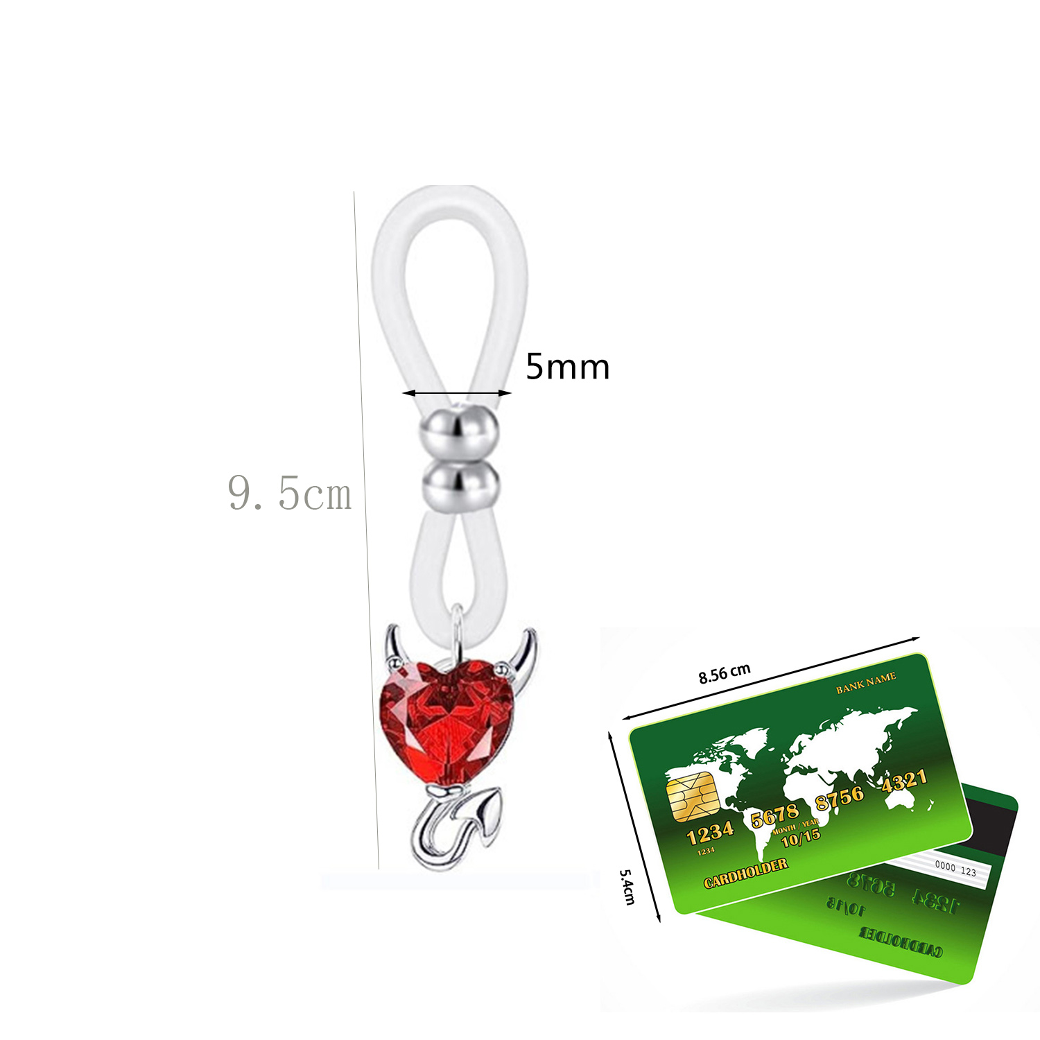 Alloy Silicone Butterfly Heart - Body Jewelry Nipple Rings review and price