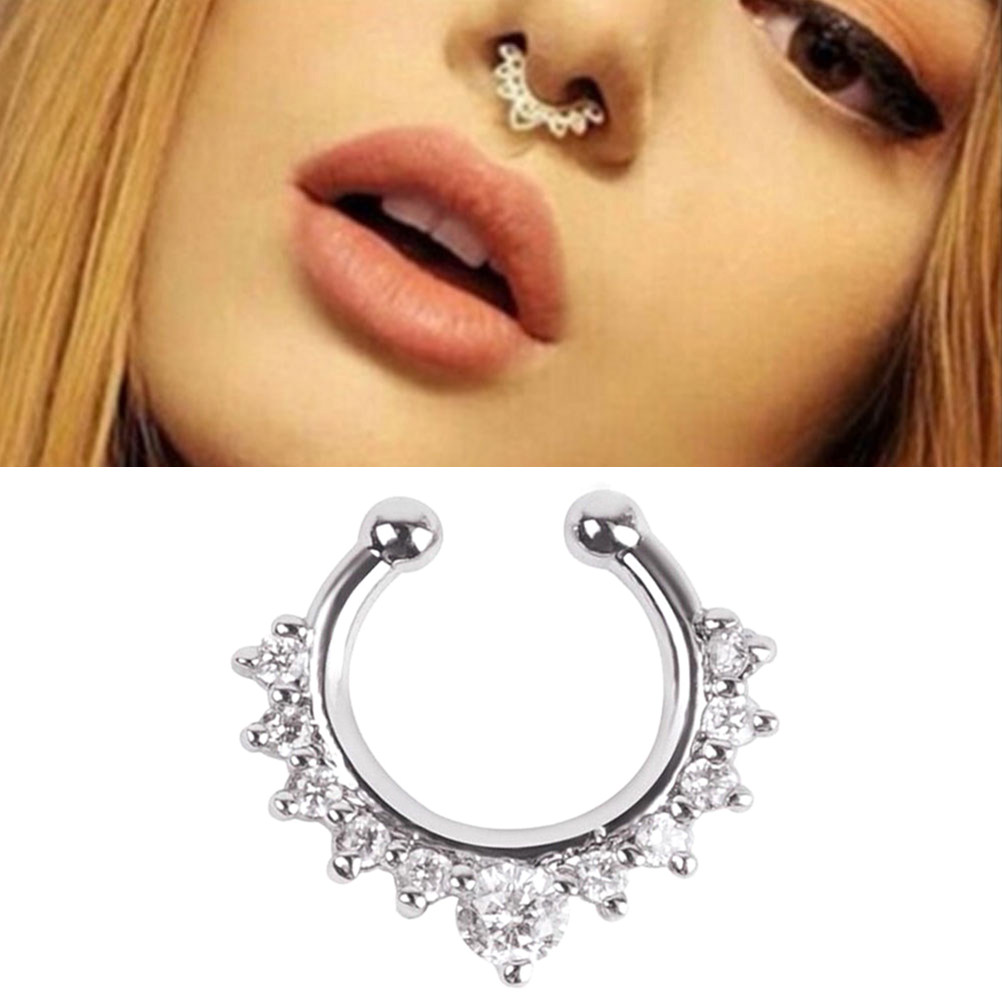 Stylish Alloy Nose Ring with S - Body Jewelry Septum review and price