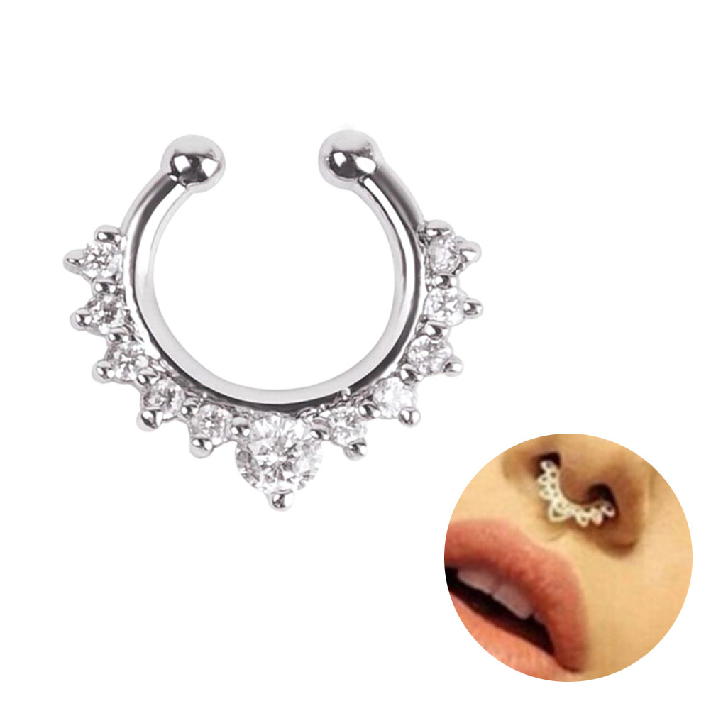 Stylish Alloy Nose Ring with S - Body Jewelry Septum review and price