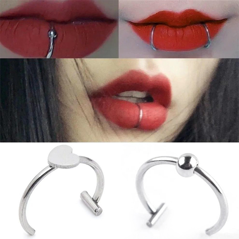 1Pc Stainless Steel Fake Nose  - Body Jewelry Earrings review and price