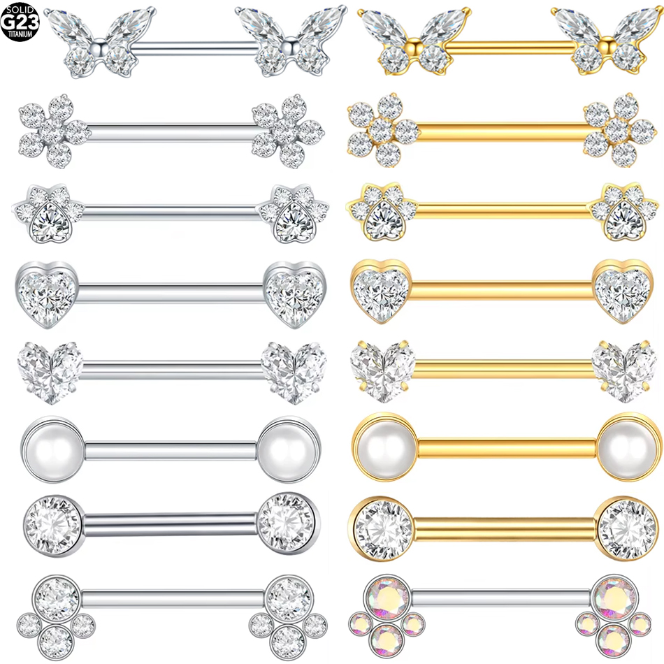1Pc G23 Titanium Nipple Ring S - Body Jewelry Nipple Rings review and price