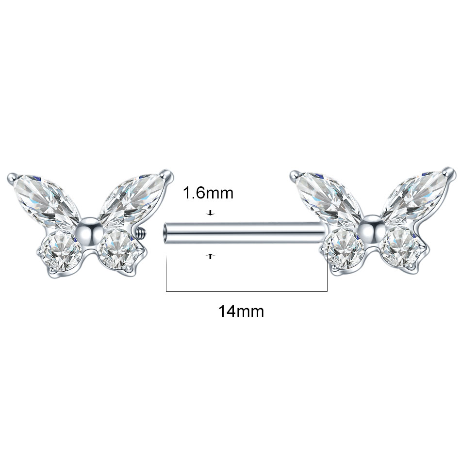 1Pc G23 Titanium Nipple Ring S - Body Jewelry Nipple Rings review and price