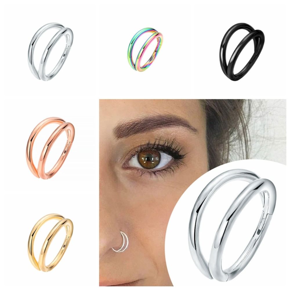 Creative Stainless Steel Doubl - Helix Cartilage Ring review and price
