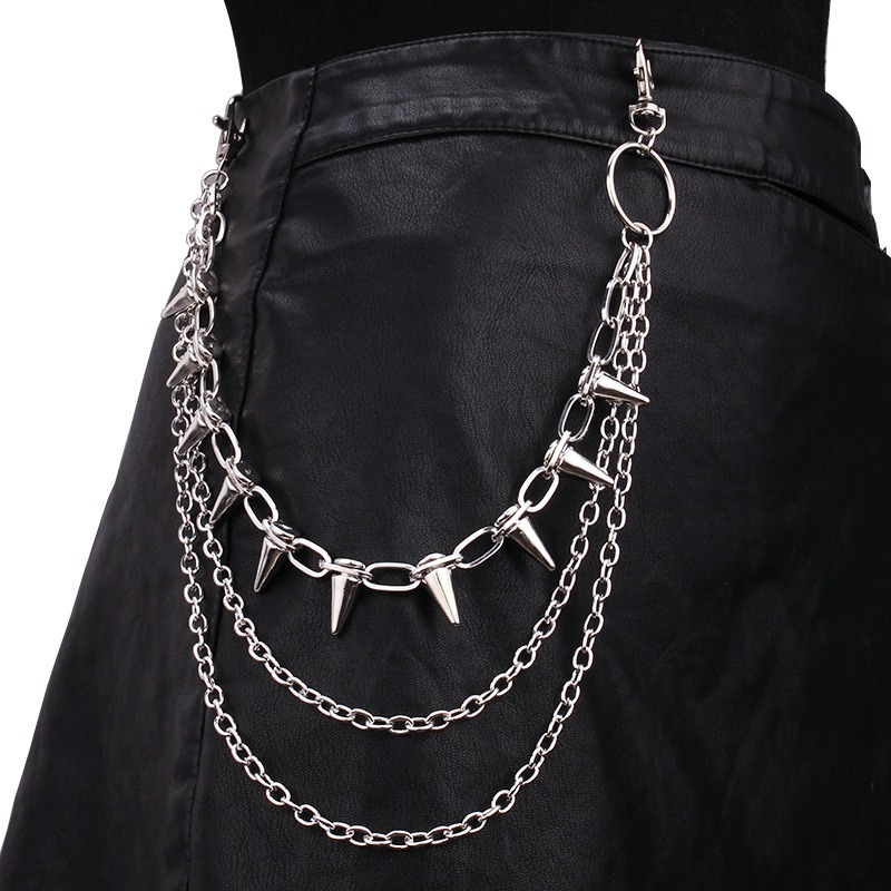 Hip Hop Punk Rock Metal Pants  - Body Jewelry Waist review and price