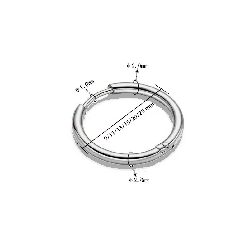 9/11/13/15/20/25mm Solid Silve - Helix Cartilage Ring review and price