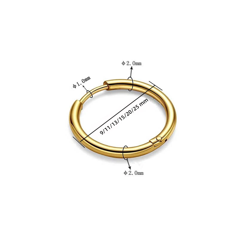 Gold Color 18K Round Circle St - Helix Cartilage Ring review and price