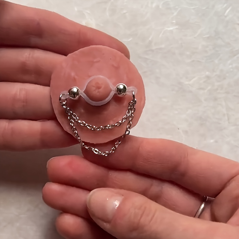 1 Pair Adjustable Fake Nipple  - Body Jewelry Nipple Rings review and price