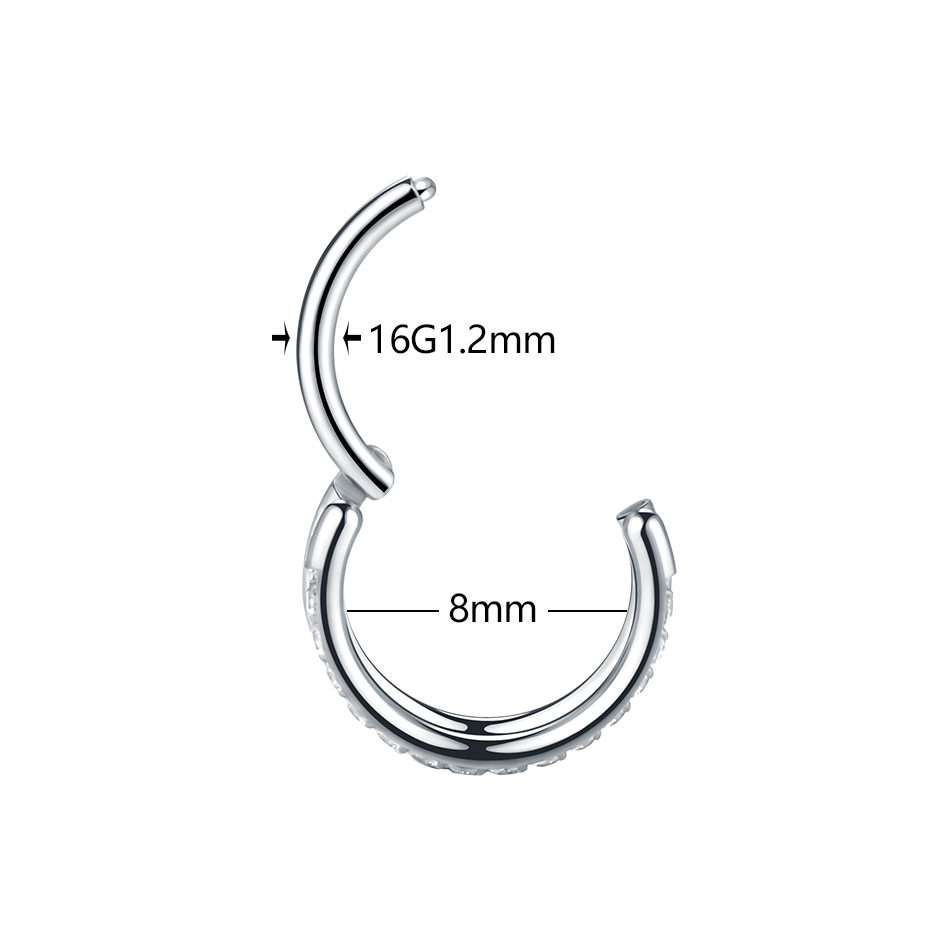 1pc Titanium Cartilage Hoop Ea - Body Jewelry Septum review and price