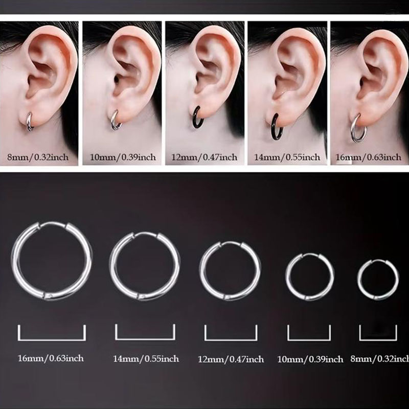 5Pcs Minimalist Unisex Cartila - Helix Cartilage Ring review and price