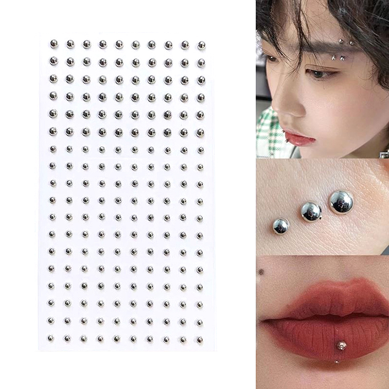 Diamond Sticker Fake Nose Stud - Body Jewelry Ear Piercing review and price