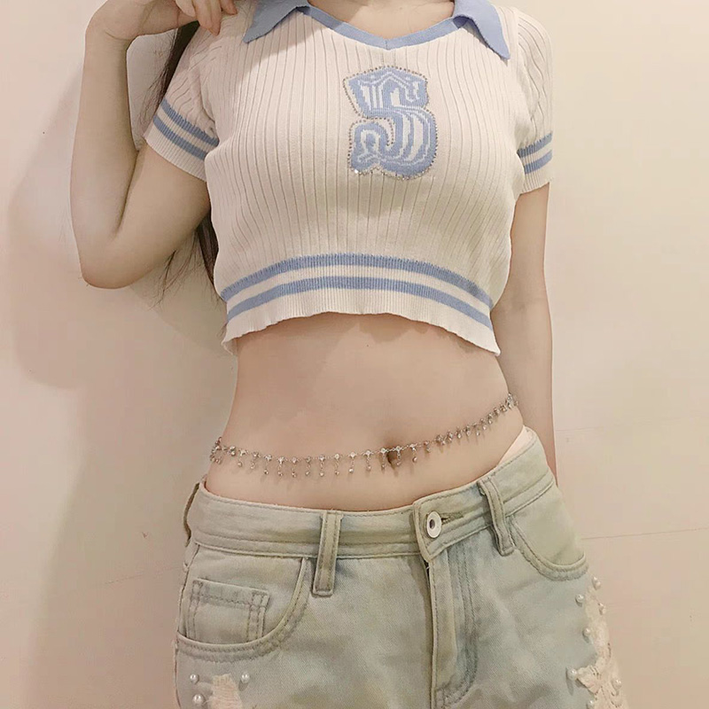 Fashion Simple Double Layer Be - Body Jewelry Waist review and price