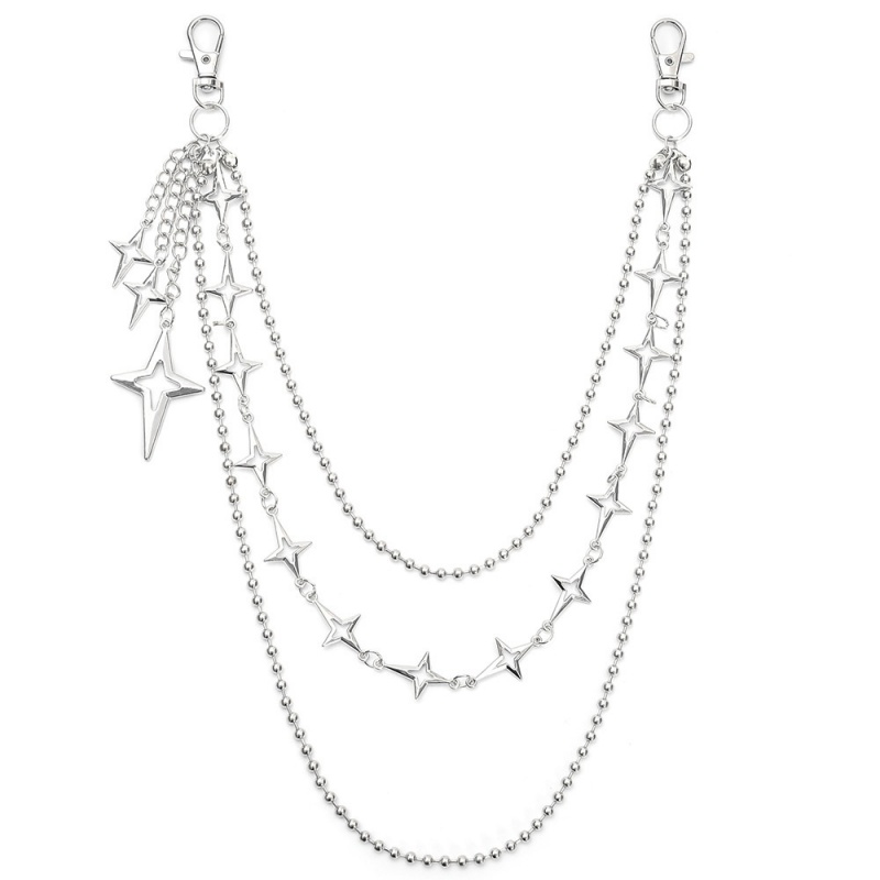 Women Punk Hip Hop Multilayer  - Body Jewelry Waist review and price