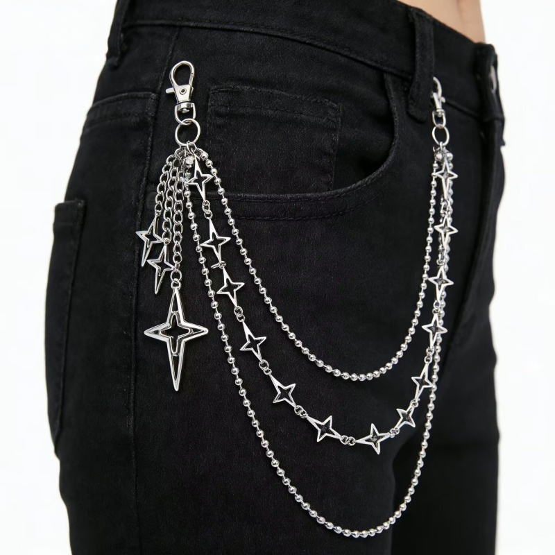 Women Punk Hip Hop Multilayer  - Body Jewelry Waist review and price