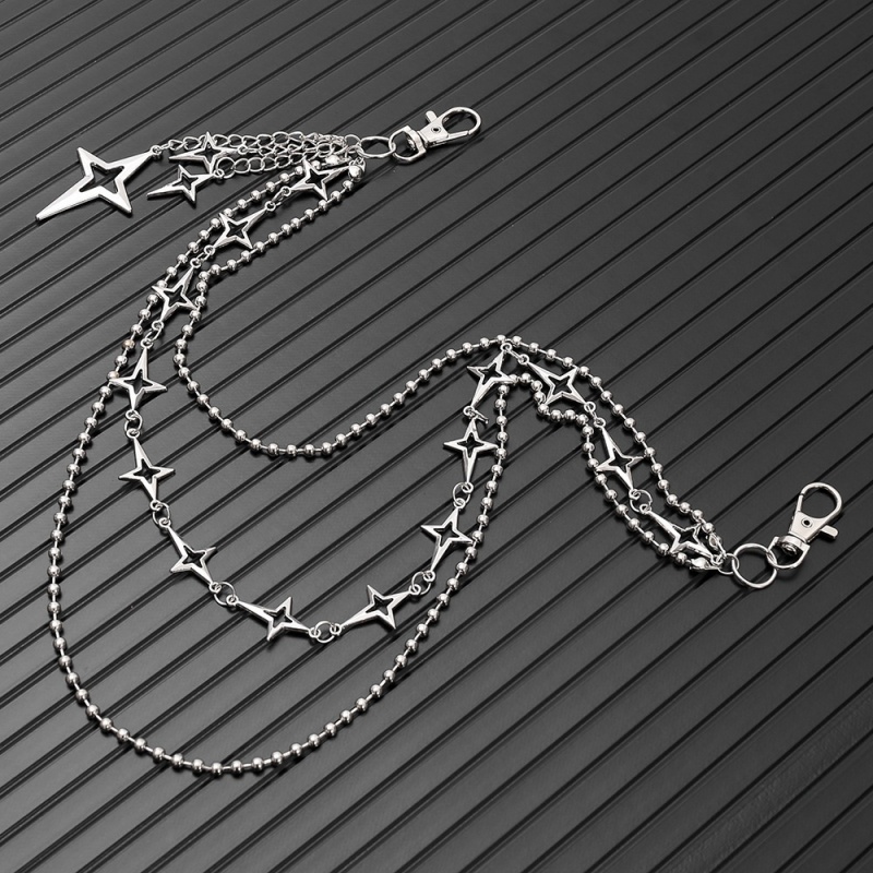Women Punk Hip Hop Multilayer  - Body Jewelry Waist review and price